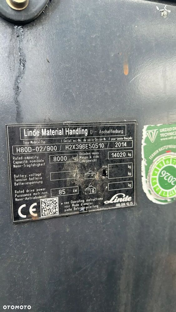 Linde H80/900 - 6