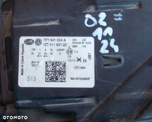 PRAWY REFLEKTOR VW TOUAREG 2 II FL LIFT 14-18 BI-XENON LED SKRĘTNY ORYGINAŁ - 7