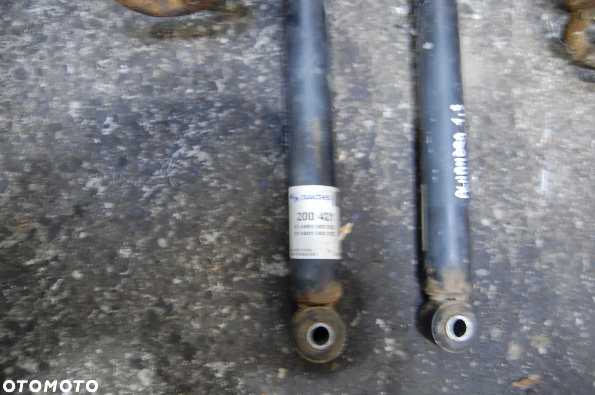 AMORTYZATORY TYŁ TYLNE + SPRĘŻYNY SACHS SEAT ALHAMBRA MK I LIFT 1.9 TDI 00-10 VW SHARAN - 4