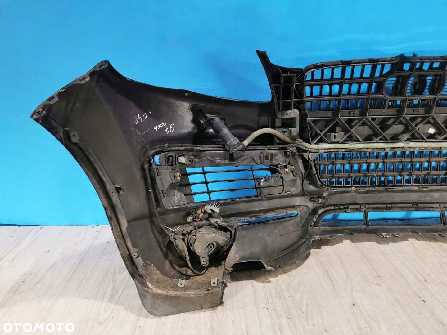 Audi Q7 1 I 4L zderzak przód przedni S-Line PDC spryskiwacze 2005/2010 LO41 - 4