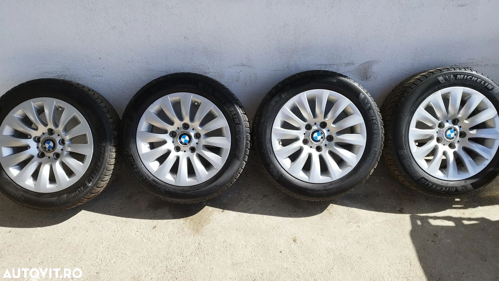 Set jante aliaj BMW Style 282 7j16 et 31 cu anvelope de iarna 205/55/16 - 1