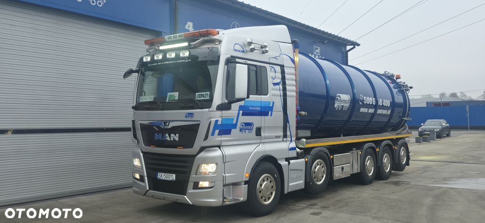 MAN TGX 43.580 10x4 asenizacyjny cysterna 32m3 DEMAG beczka zabudowa 2024 - 3