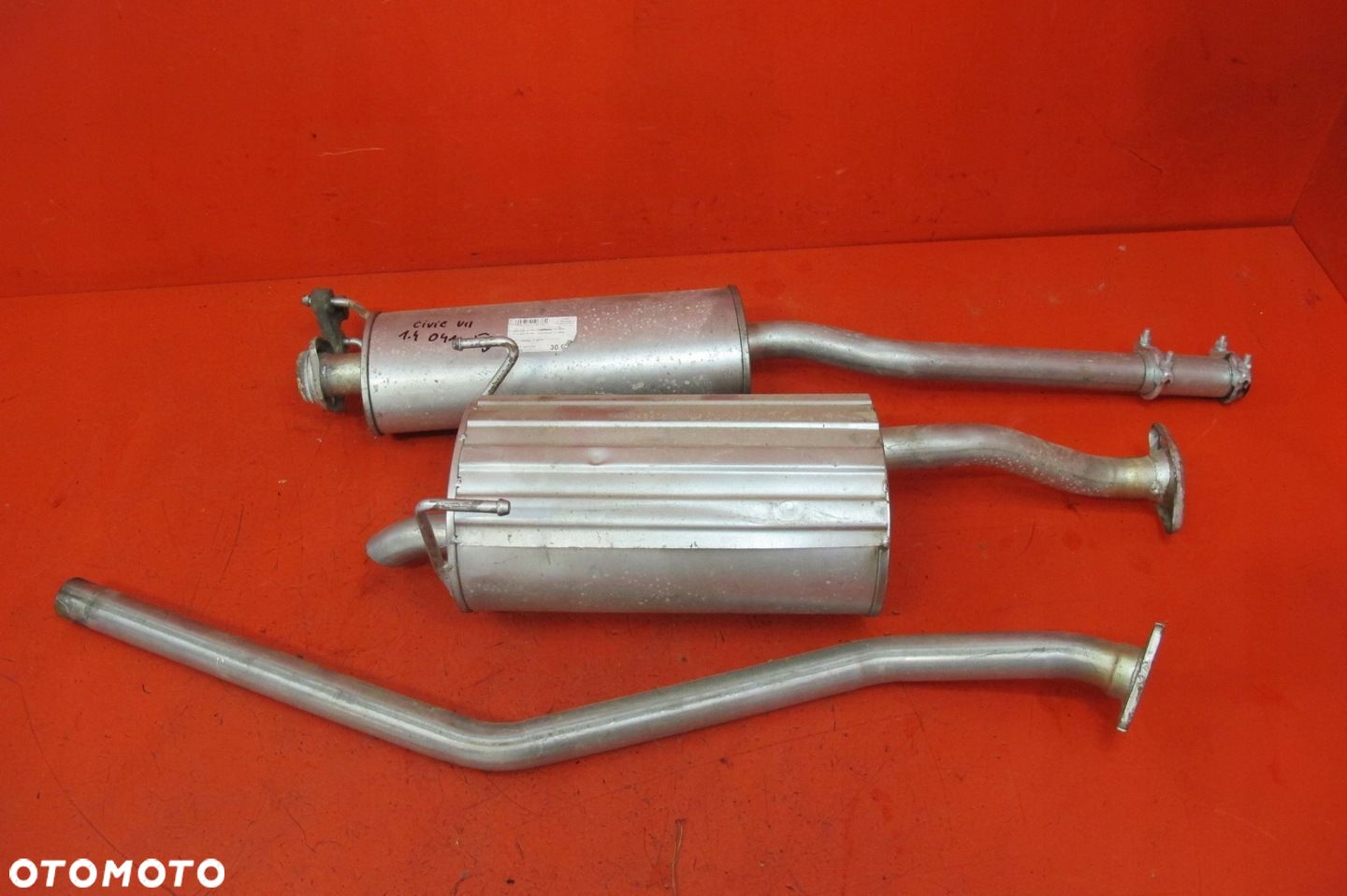 HONDA CIVIC 7 VII EU7 1.4 iS D14Z6 RURA WYDECH TŁUMIK KOŃCOWY ŚRODKOWY KPL - 1