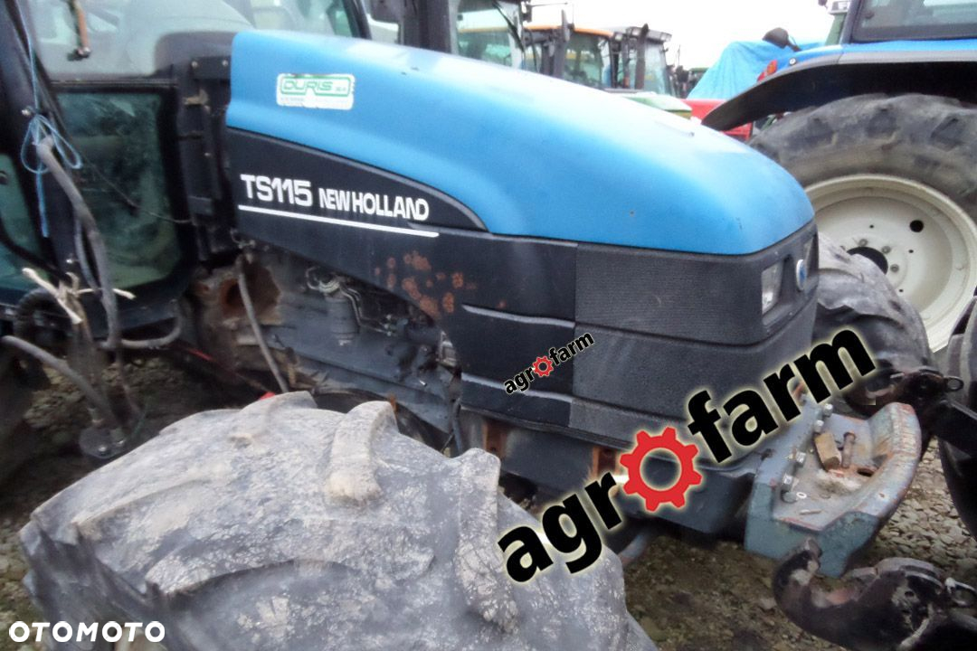 New Holland części  TS 115 110 silnik oś skrzynia zwolnica piasta zębatka obudowa zawór wał głowica - 3