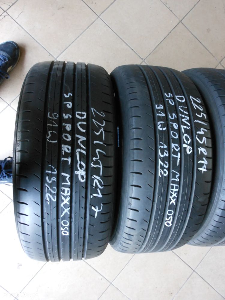 Opony 225/45r17 dunlop sp sport maxx 050 6,3mm  lato komplet - 2