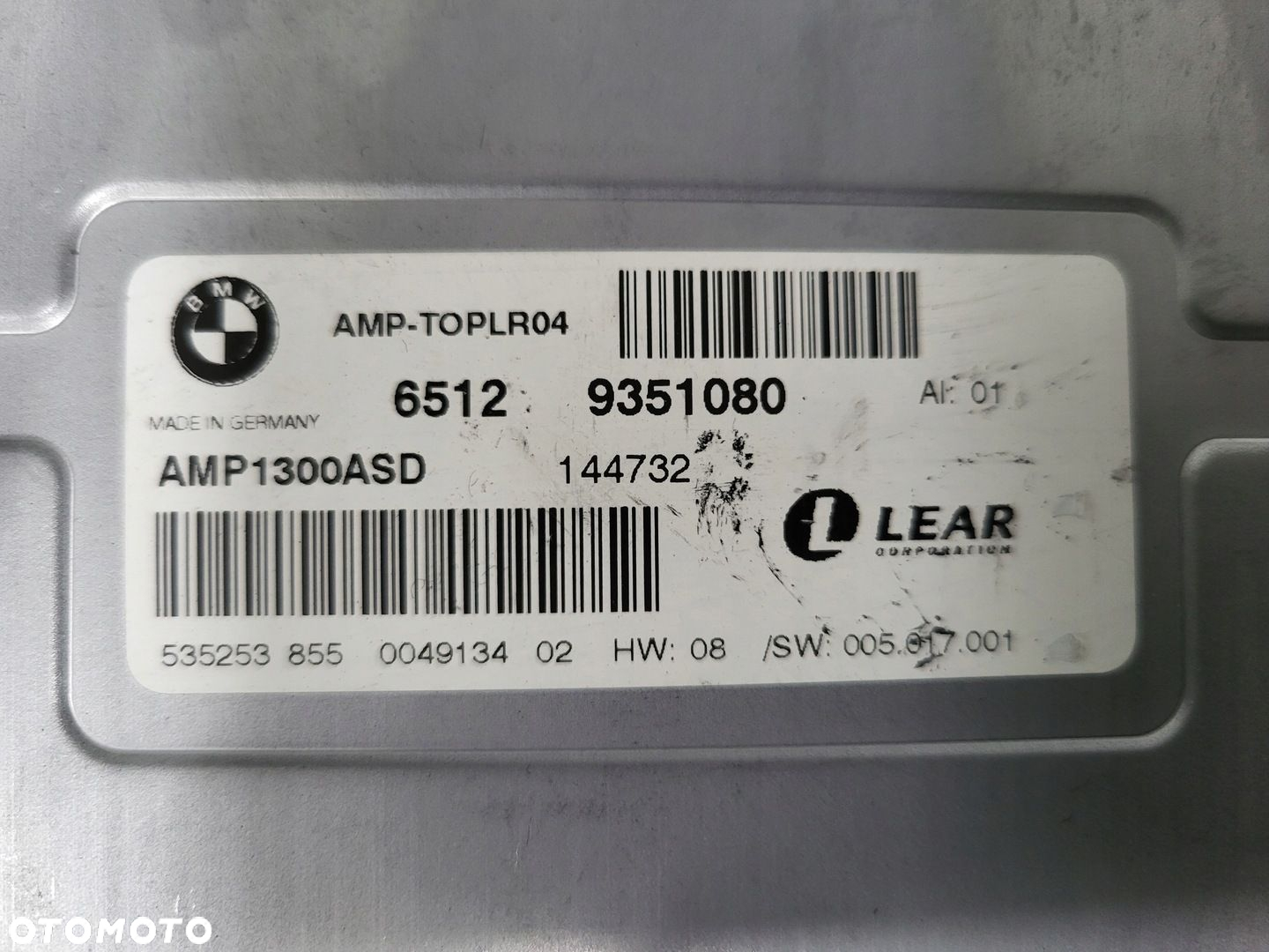 WZMACNIACZ AUDIO BMW F10 F11 F12 9351080 - 2