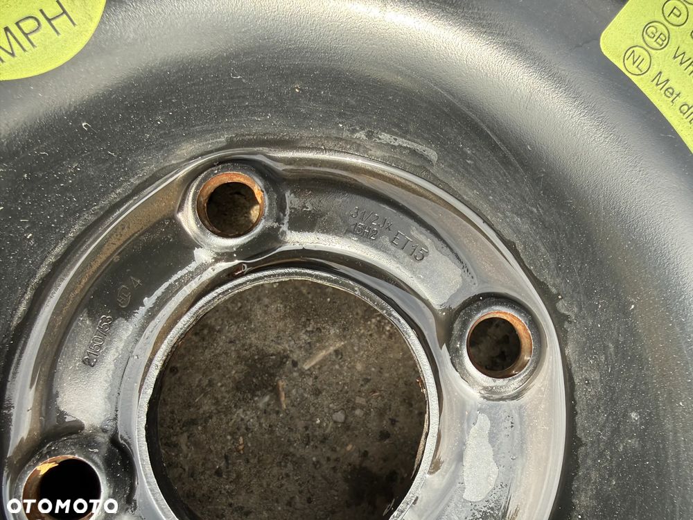 Koło dojazdowe dojazdówka 15' 4x108 Citroen C3 Picasso 125/80 R15 - 3