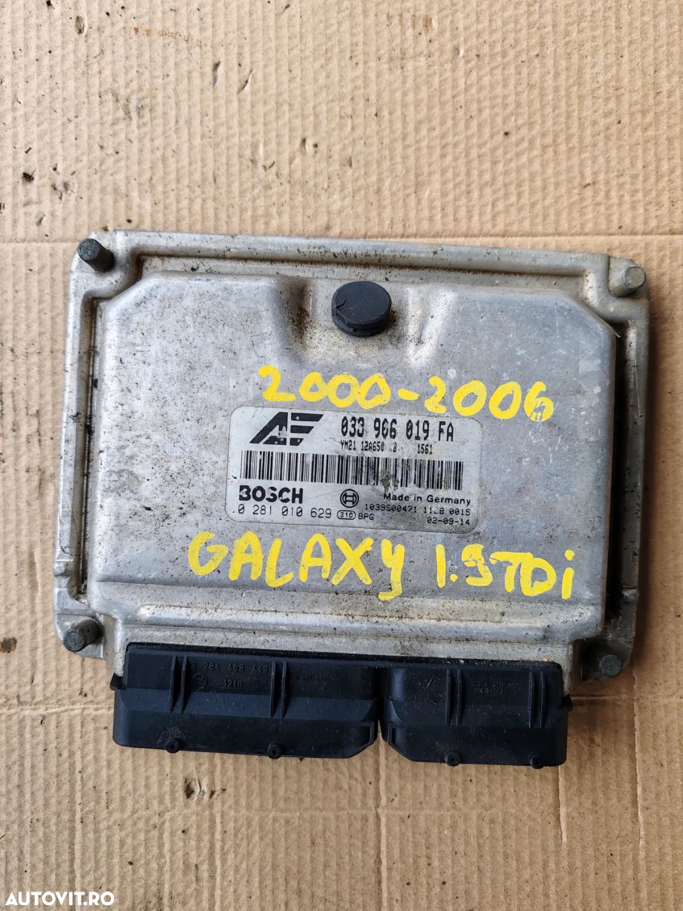 CALCULATOR / ECU MOTOR FORD GALAXY 1.9 TDI (2000-2006) COD 0281010629 - 1