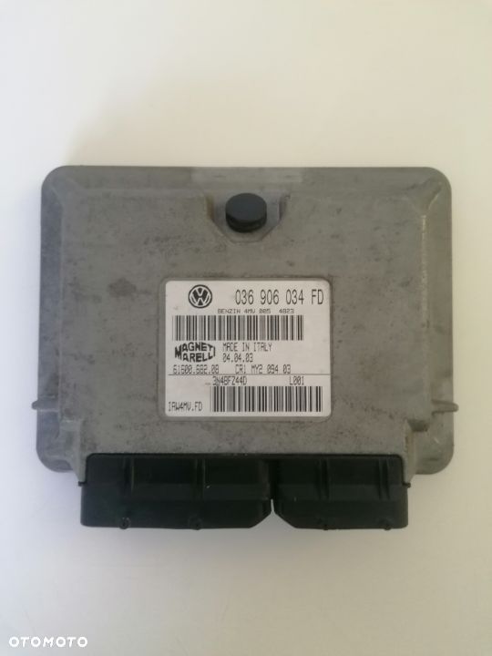 VW POLO SKODA FABIA 1.4 16V KOMPUTER STEROWNIK SILNIKA  036906034FD - 1
