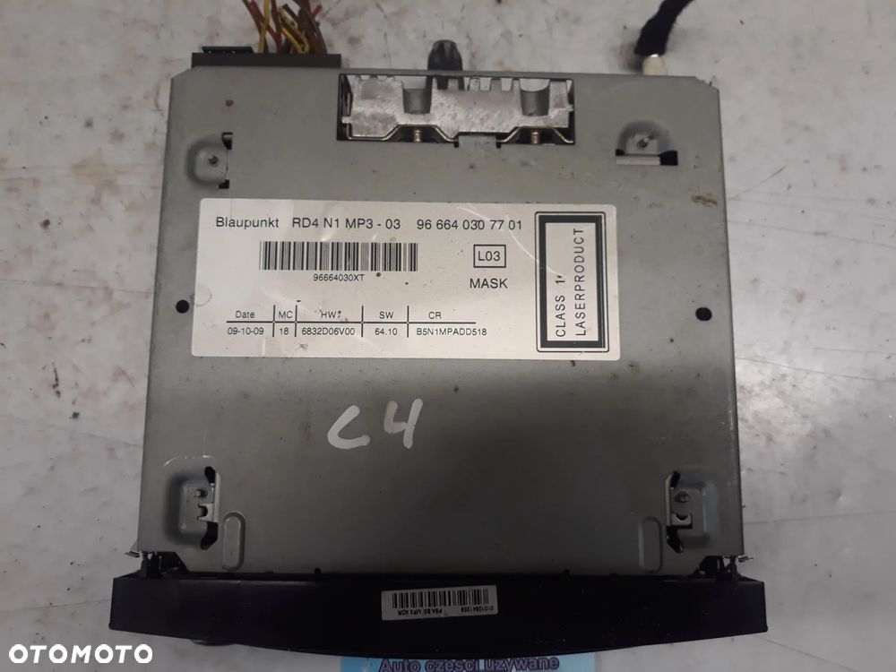 RADIO CITROEN C4 I LIFT  2009r  966640307701 - 2
