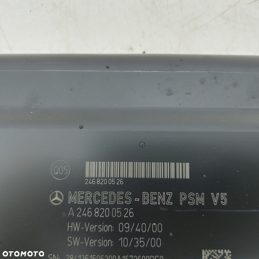 MODUL STEROWNIK FOTELA KIEROWCY MERCEDES CLA W117 GLA W156 A W176 B W242 W246 ORYGINAL DEMONTAZ 2468200526 - 2