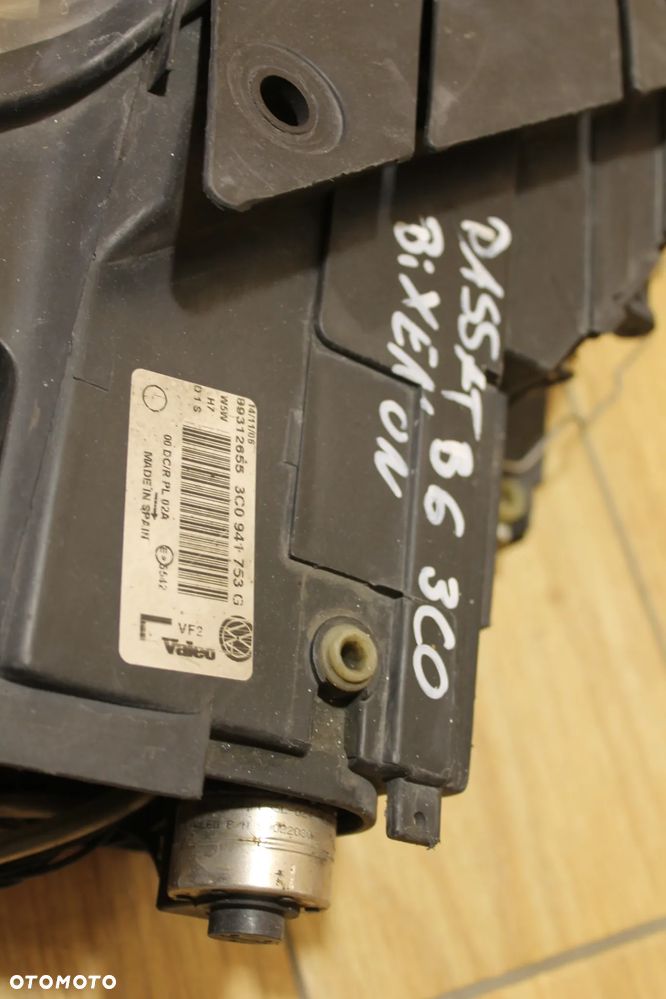 Volkswagen Passat B6 Lampa Lewa Przód BIXENON SKRĘTNY 89312655 3C0941753G - 4