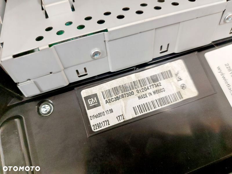 opel ampera volt panel klimatyzacji radia wyświetlacz ekran monitor - 8