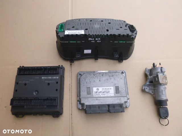 ZESTAW STARTOWY STACYJKA KOMPUTER IMMOBILIZER LICZNIK VOLKSWAGEN POLO 9N LIFT 1.2 05- - 33