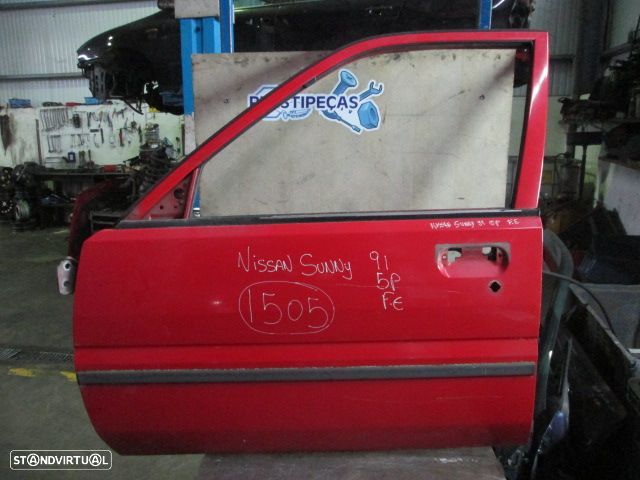Porta POR1505 NISSAN SUNNY 1991 5P VERMELHA FE - 1
