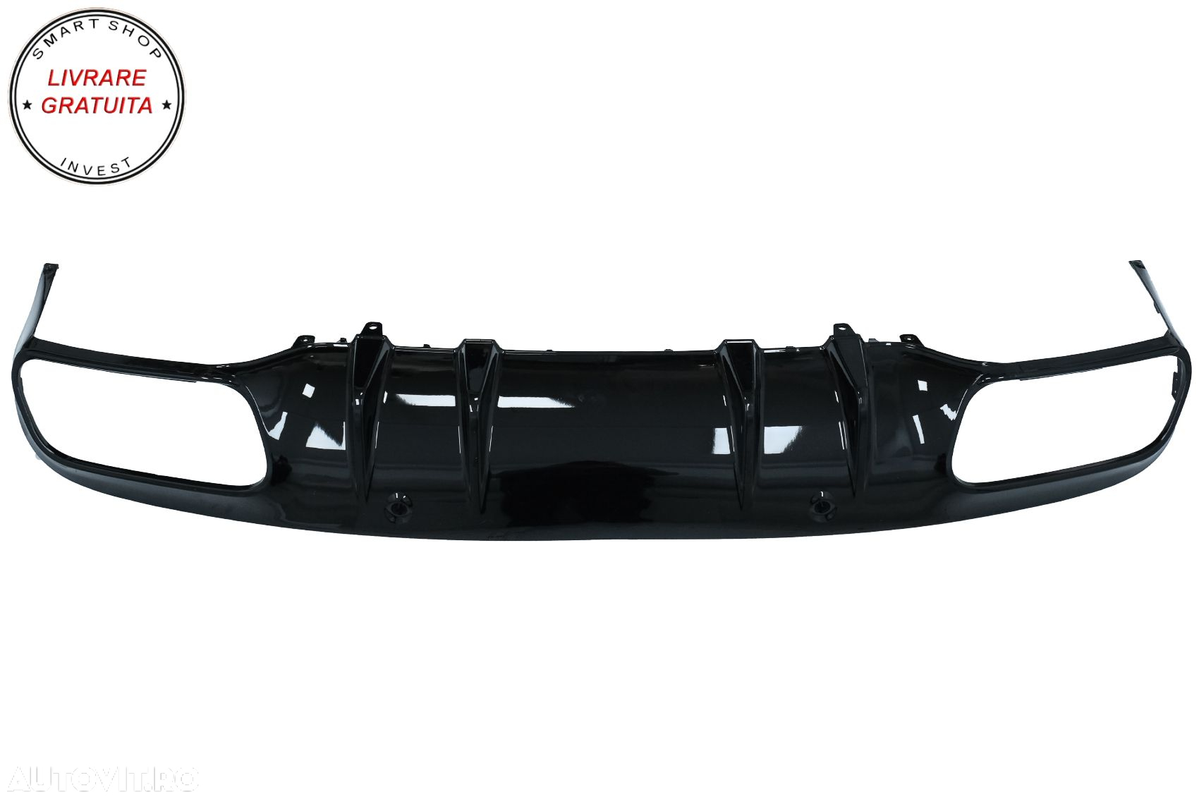 Difuzor Bara Spate Evacuare Dubla si Tobe Ornament Mercedes C-Class C205 A205 Coup- livrare gratuita - 6