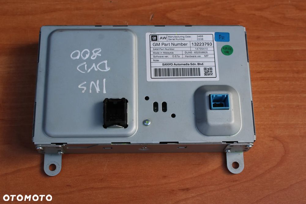 WYŚWIETLACZ EKRAN RADIA NAWIGACJI OPEL INSIGNIA A ASTRA J ZAFIRA C DVD 800 NAVI 13223793 - 6