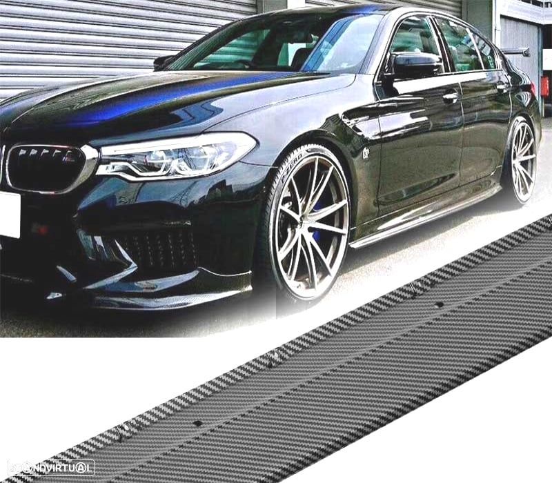 EMBALADEIRAS LATERAIS BMW G30 G31 17- LOOK M PERFORMANCE CARBONO - 1