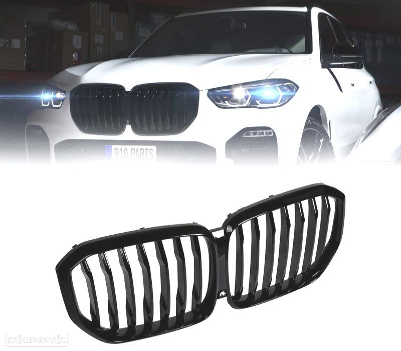 GRELHA FRONTAL BMW X5 G05 18-22 LOOK M PERFORMANCE PRETO BRILHANTE - 3