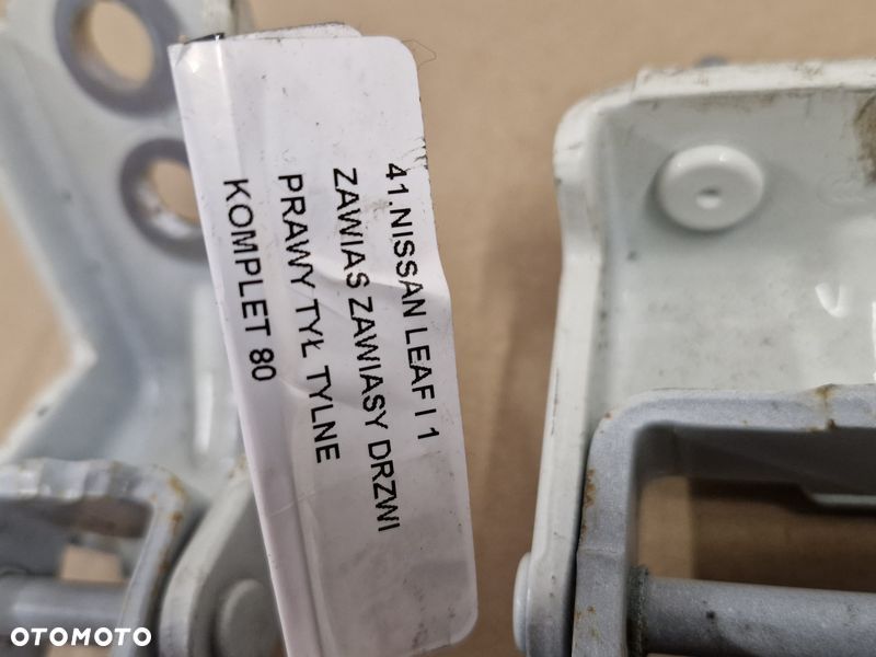 NISSAN LEAF I 1 ZAWIAS ZAWIASY DRZWI PRAWY TYŁ TYLNE KOMPLET - 5