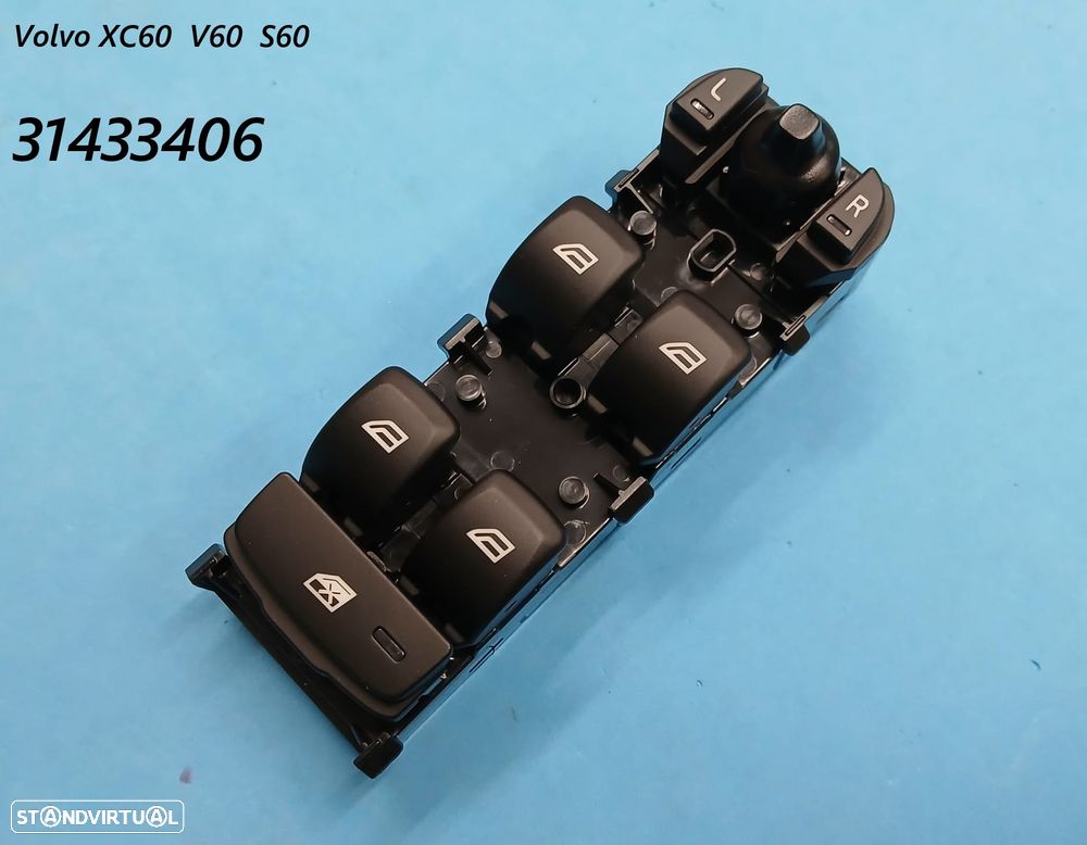 Comando botão vidros Volvo XC60 S60 V60  31433406  NOVO