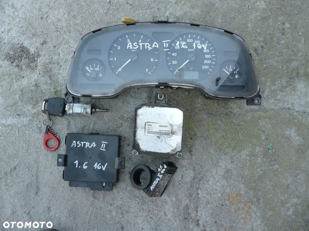 OPEL ASTRA II 1.6 16V IMMO ZESTAW STARTOWY - 1