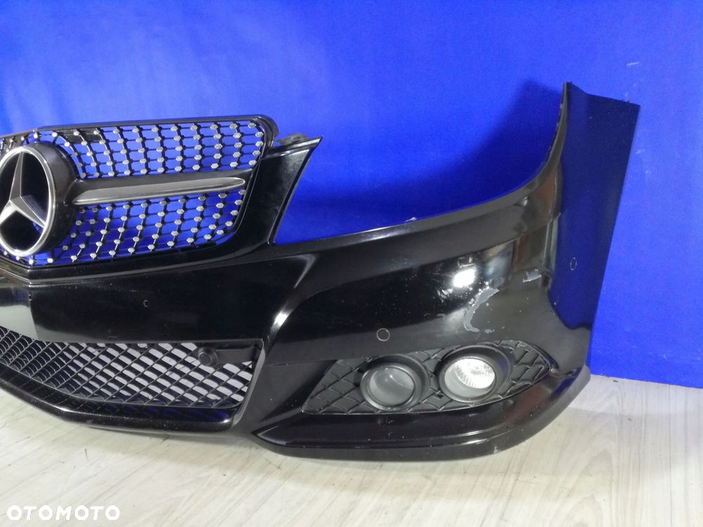 Mercedes C-Klasa W204 Lift zderzak grill przód przedni 11/14r 040 pdc - 3