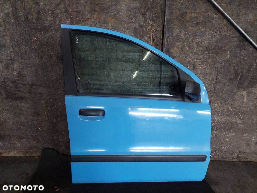 DRZWI KOMPLETNE PRAWY PRZÓD LUSTERKO PRAWE MANUALNE FIAT PANDA II 793 - 1