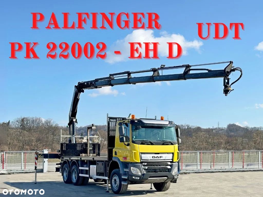 DAF CF 450 * PLATFORMA 6,30 m + PK 22002 - EH D + PILOT * STAN BDB / 6x4 - 1