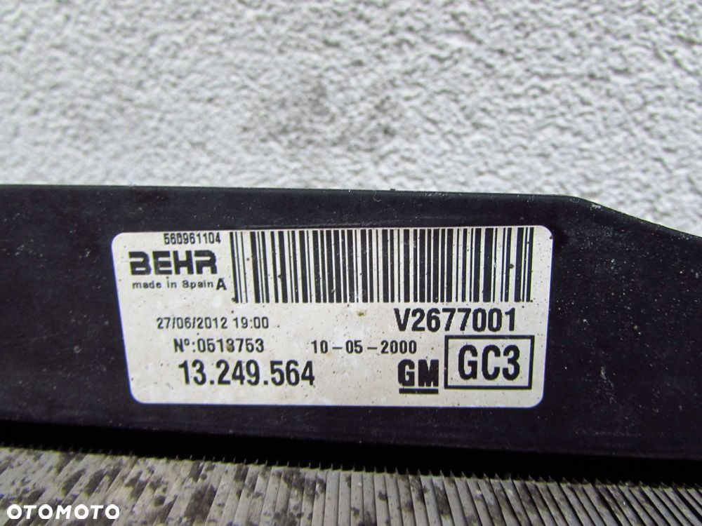 OPEL CORSA D 1.2 1.4 CHLODNICA WODY KLIMATYZACJI 13249564 R3814004 - 14