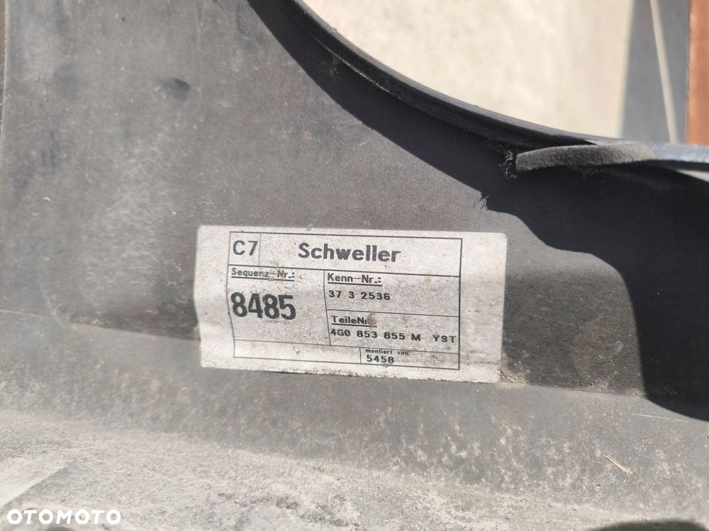 LISTWA PROGOWA LEWA AUDI A6 C7 SEDAN AVANT LIFT S LINE 4G0853855M LY9T - 12