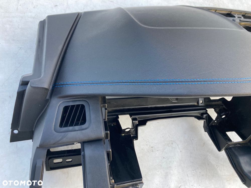 JAGUAR E-PACE X540 DESKA KONSOLA KOKPIT PULPIT PÓŁKA PARAPET AIRBAG SKÓRA oryginał NOWA NEW NEU NEV niebieska nić !!! - 2