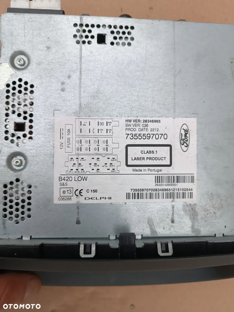 Radio Cd Ford KA 2 7355597070 Delphi - 3