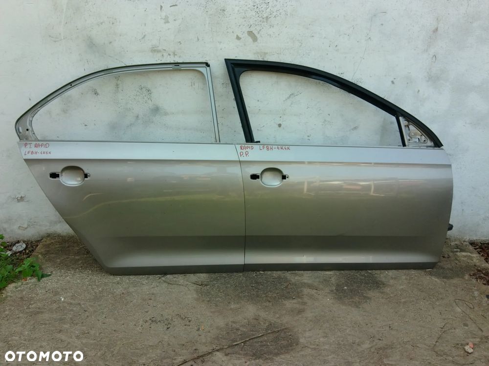 SKODA RAPID 5JH LF8H DRZWI PRAWE PRZÓD PRZEDNIE TYŁ TYLNE LIFTBACK - 1
