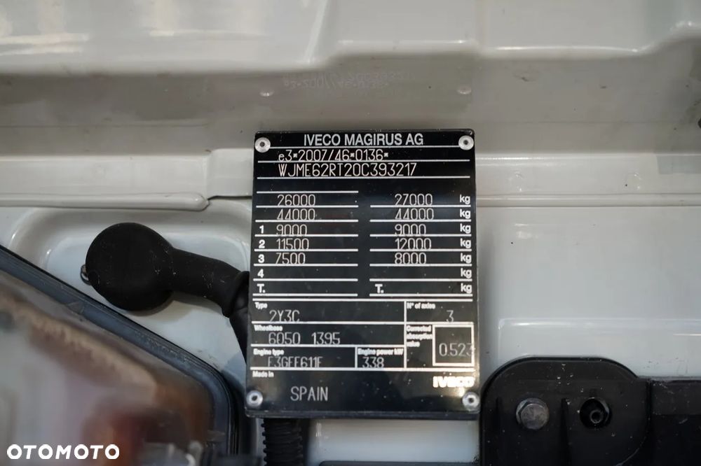 Iveco STRALIS 460 / 6X2 / SKRZYNIOWY 8,1 m + HDS FASSI. F185 MAX UDŹWIG 5 500 KG / STEROWANIE RADIOWE / ROTATOR / - 37