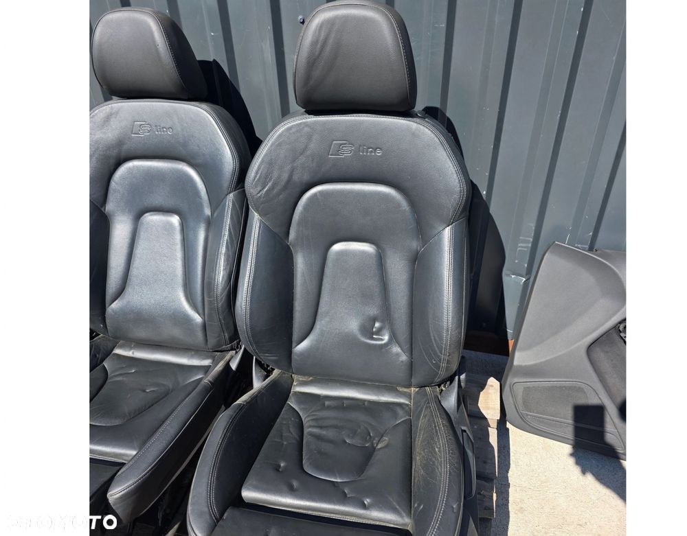 FOTEL FOTELE AUDI A5 8T COUPE CABRIO SKÓRA S LINE PODGRZEWANE KOMPLET *1*!! - 11