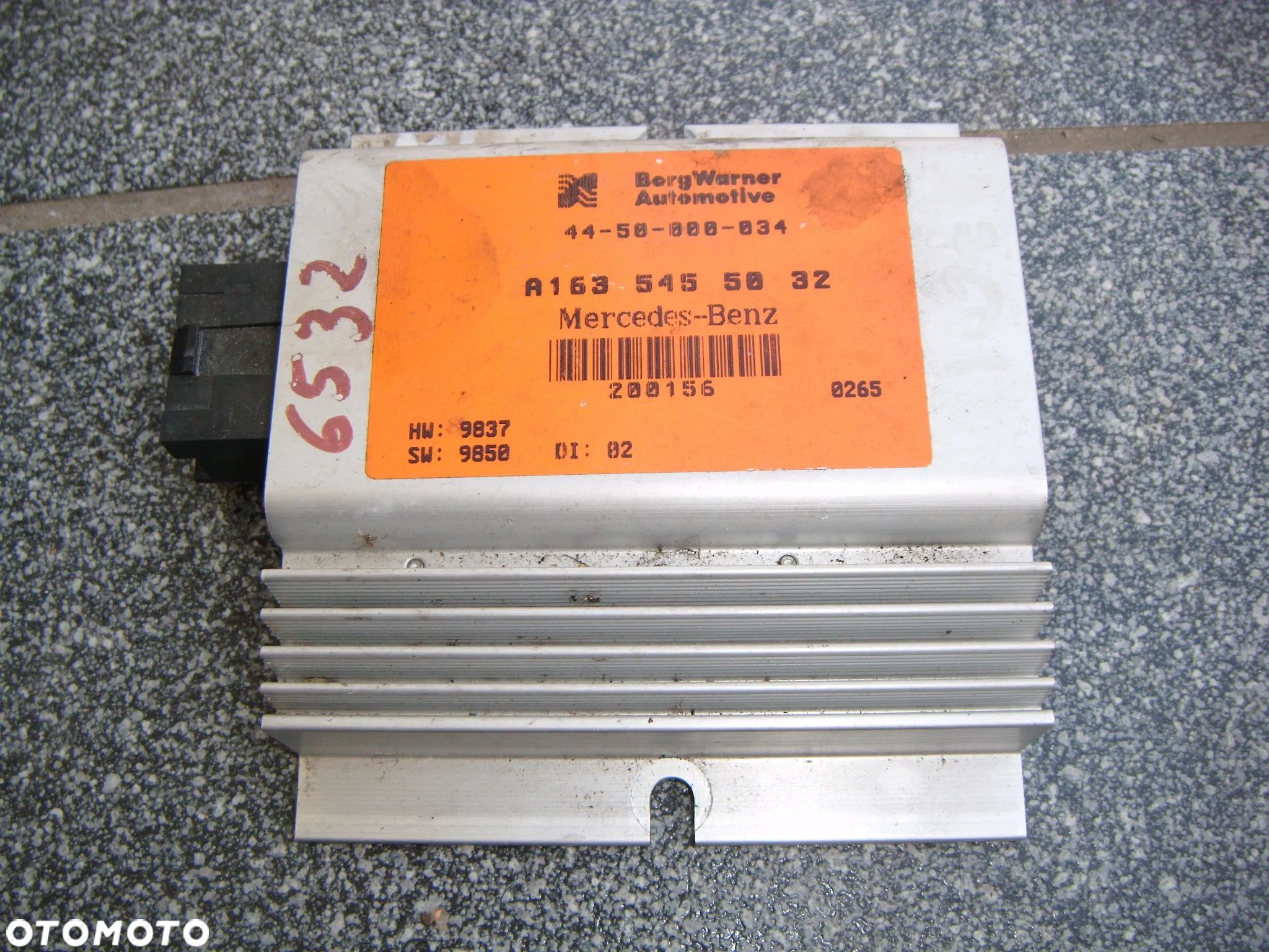 mercedes ML w163 2.7 cdi sterownik reduktora a1635455032 - 1
