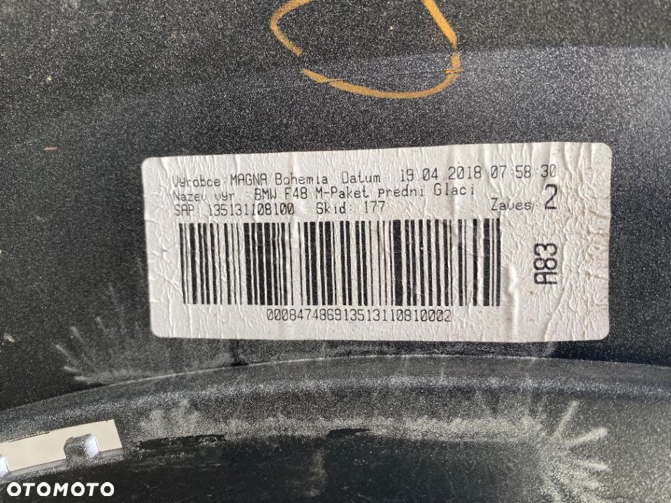 ZDERZAK PRZEDNI BMW X1 F48 M-PAKIET   2015-- PDC - 10