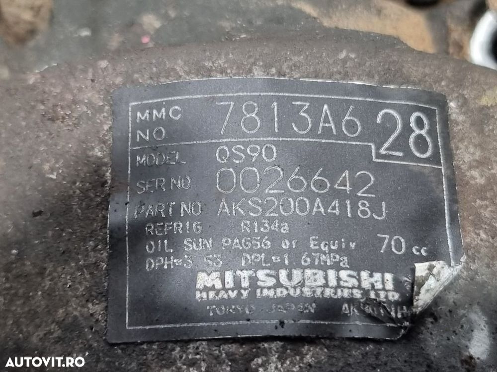 Compresor clima Mitsubishi ASX 1.8 D 2012 - 2016 150CP 4N13 (1496) Diesel 7813A628 - 4