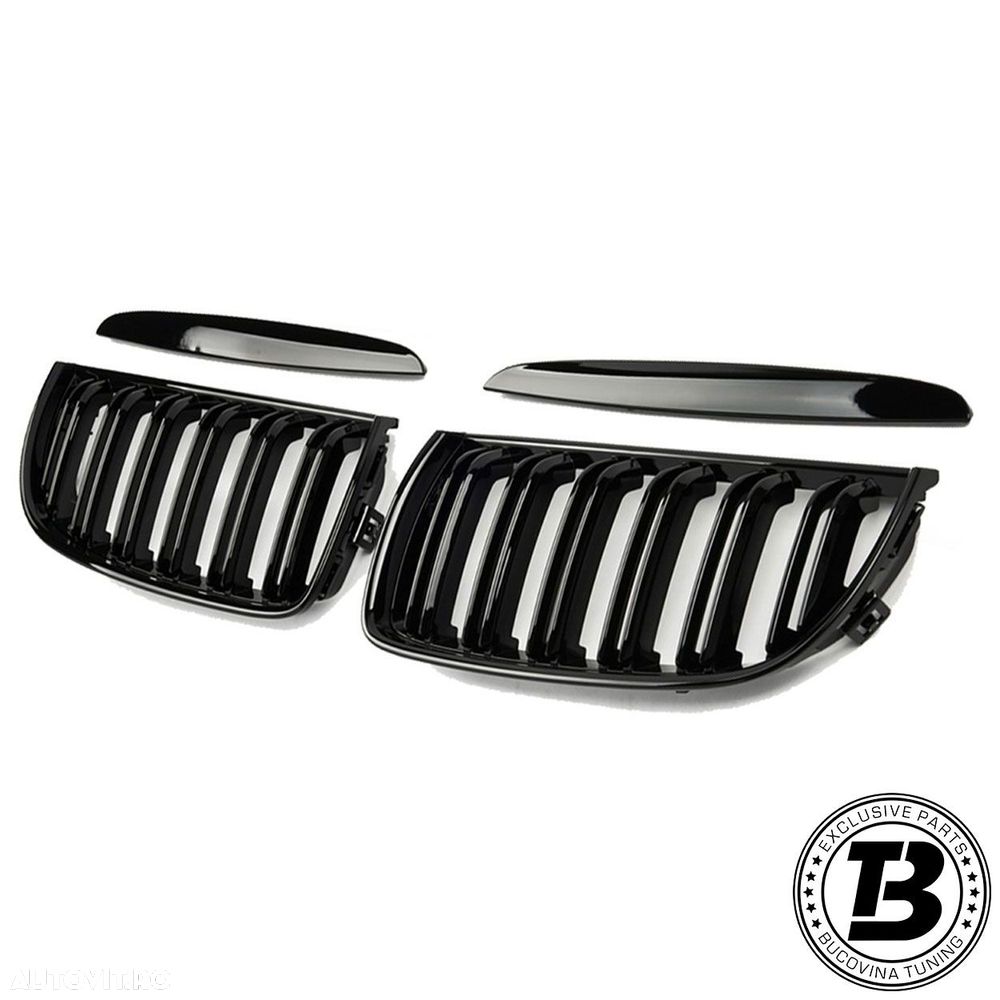 Grile Duble compatibile cu BMW Seria 3 E90 E91 M Design - 1