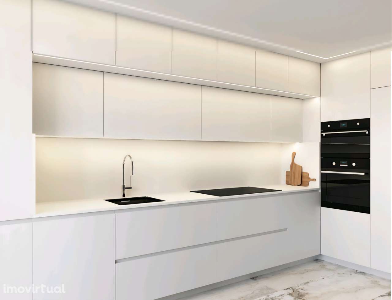 T1 Novo com home office e lugar de estacionamento Centro de Almada - Grande imagem: 3/6