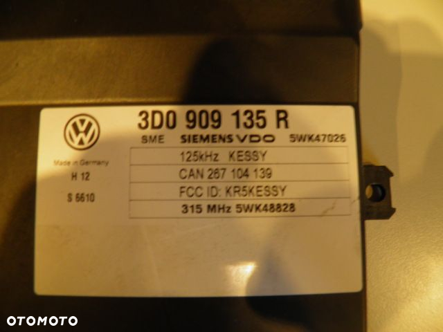 MODUŁ KESSY Bentley CONTINENTAL VW TAUREG 3D0909135R - 5