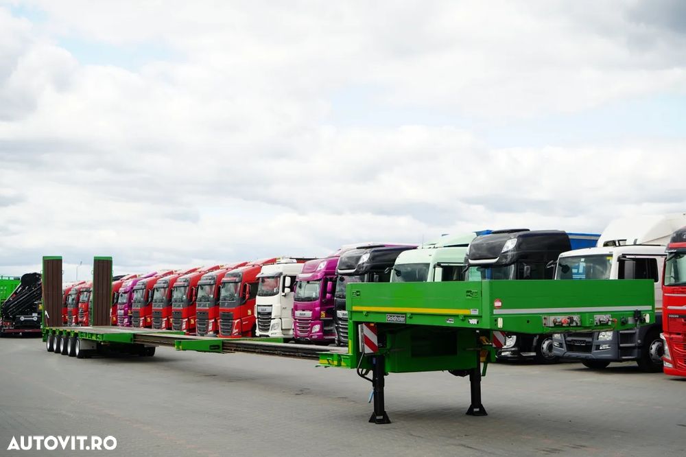 Goldhofer / REMORCĂ JOSĂ / EXTENSIBILĂ / REMORCĂ AUTO / 29 M / 5 AXE / AXE DE DIRECȚIE - 5