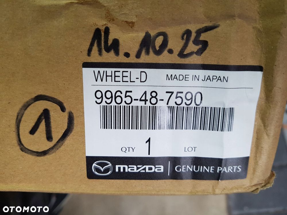mazda cx5 cx-5 felga aluminiowa 19 cali 7,5 et45 9965347590 9965-48-7590 - 9
