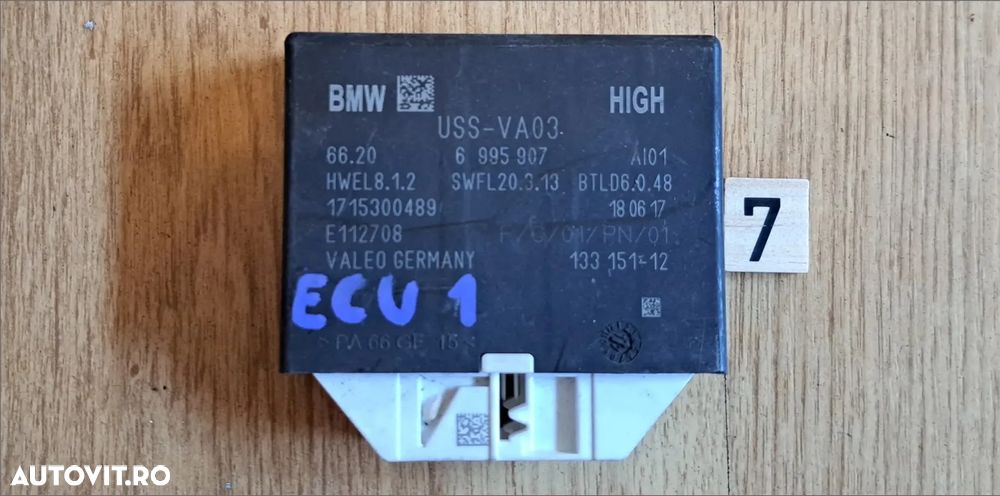 Modul senzori parcare pdc park assist BMW G30 G31 F90 G32 G11 G12 G01 F98 G02 F98 - 1