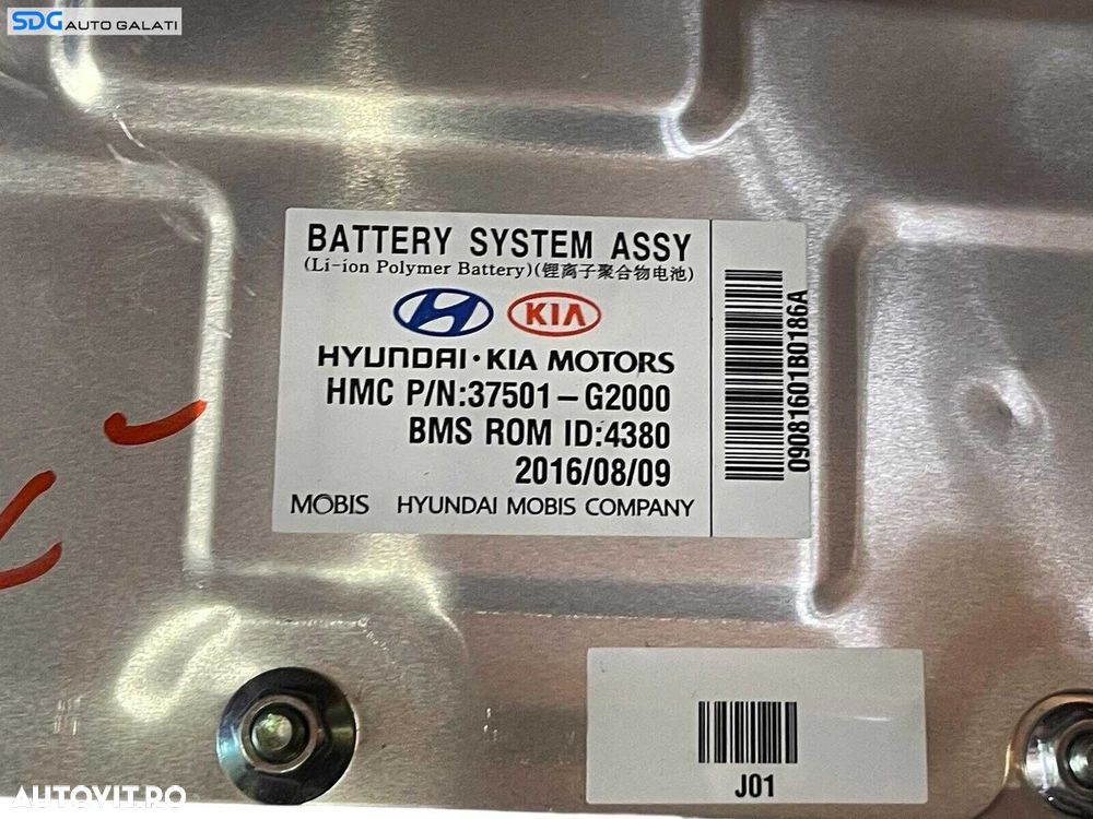 Baterie Acumulator Sistem Hybrid Hibrid 76.000KM Kia Niro 1.6 GDI 2016 - 2022 Cod 37501-G2000 37501G2000 37510-G2000 37510G2000 [V0698] - 12