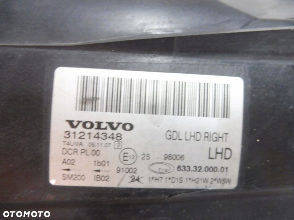 VOLVO S80 V70 XC70 LAMPA PRAWA XENON NIE SKR - 3