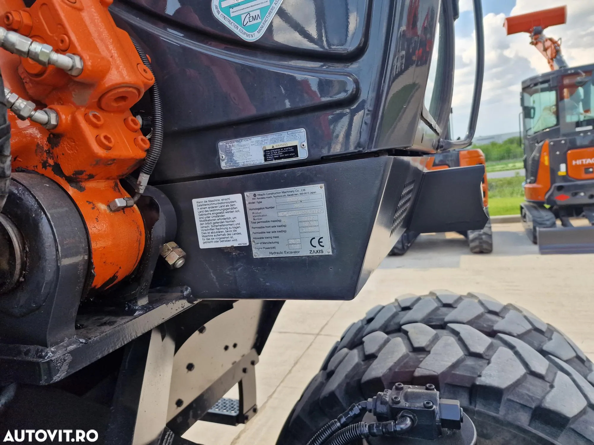 Hitachi ZX220W-6, 22tone, 2019, 4.844h, Cupa NOUA 1,3mc, LAMA si CALE, 3 BRATE excavare, Inst picon, a doua inst hidr, Gresare automata, posibilitate leassing 4 ani, CA NOU, PROMOTIE 109.900 EUR+Tva - 19