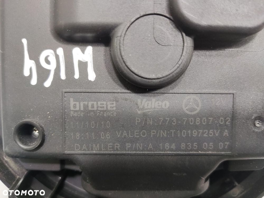 WENTYLATOR DMUCHAWA NAWIEWU MERCEDES ML W164 LIFT 2009-2011 A1648350507 - 5