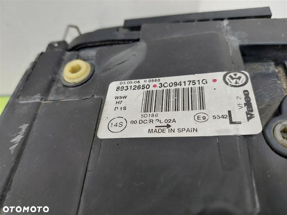 Reflektor lampa przód lewa VW Passat B6 2005-2010 3C0941751G XENON - 6